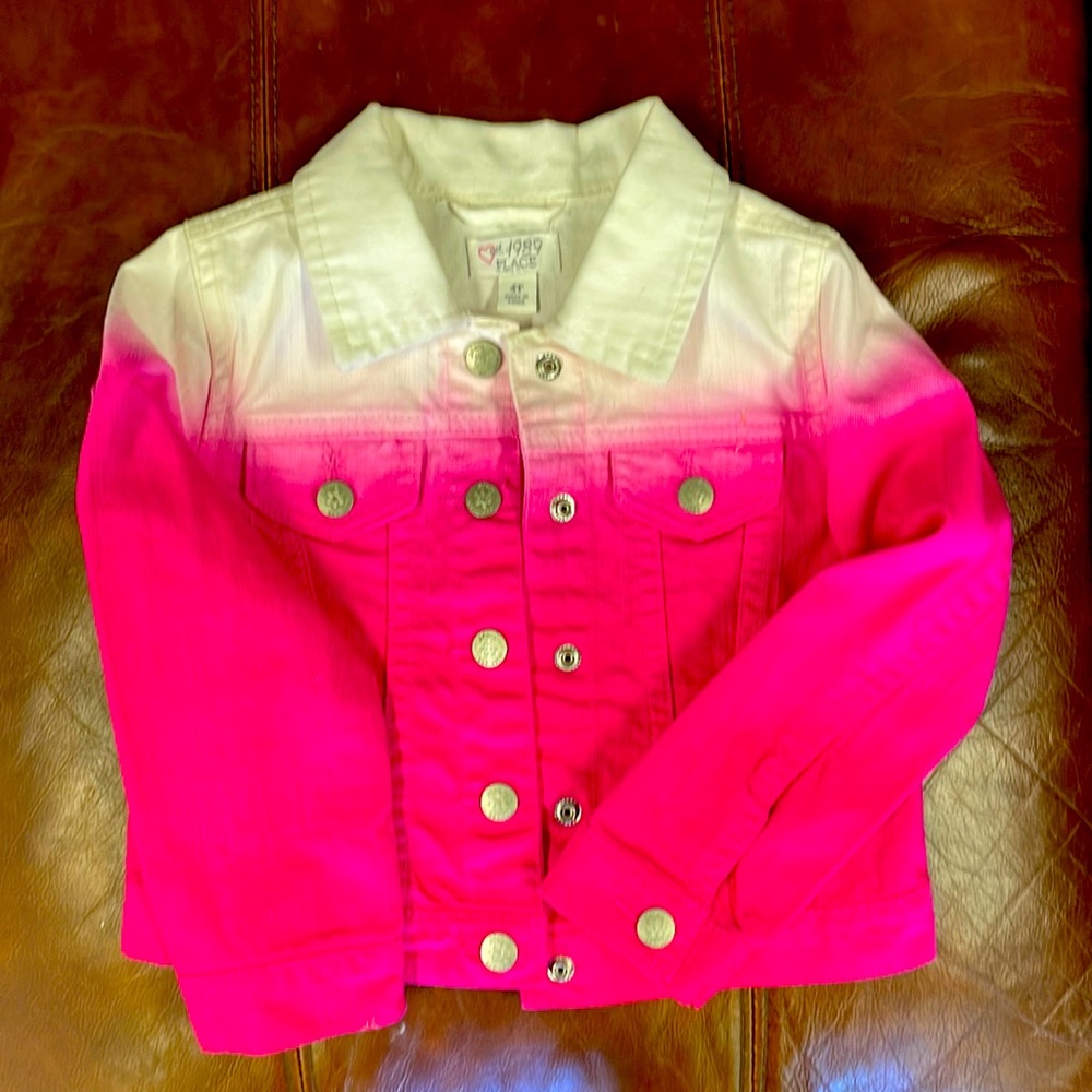 1989 place 4T pink hombre denim jacket